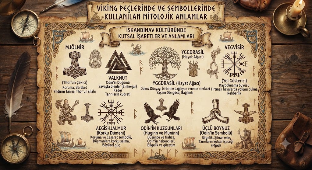 Viking Peçlerinde Sıkça Kullanılan Semboller ve Mitolojik Anlamları