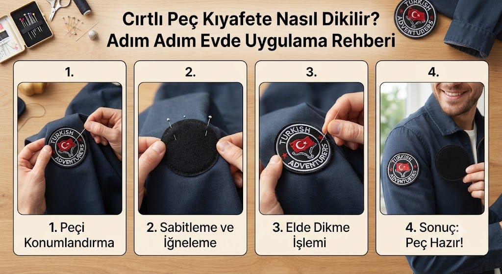 Cırtlı Peç Kıyafete Nasıl Dikilir? Adım Adım Evde Uygulama Rehberi
