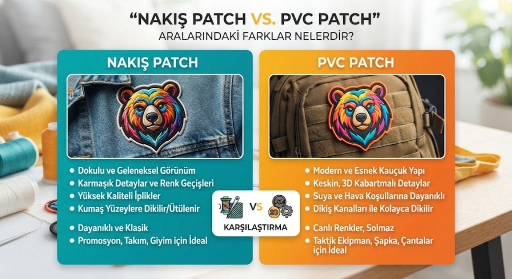 Nakış Patch mi PVC Patch mi? Aralarındaki Farklar Nelerdir?