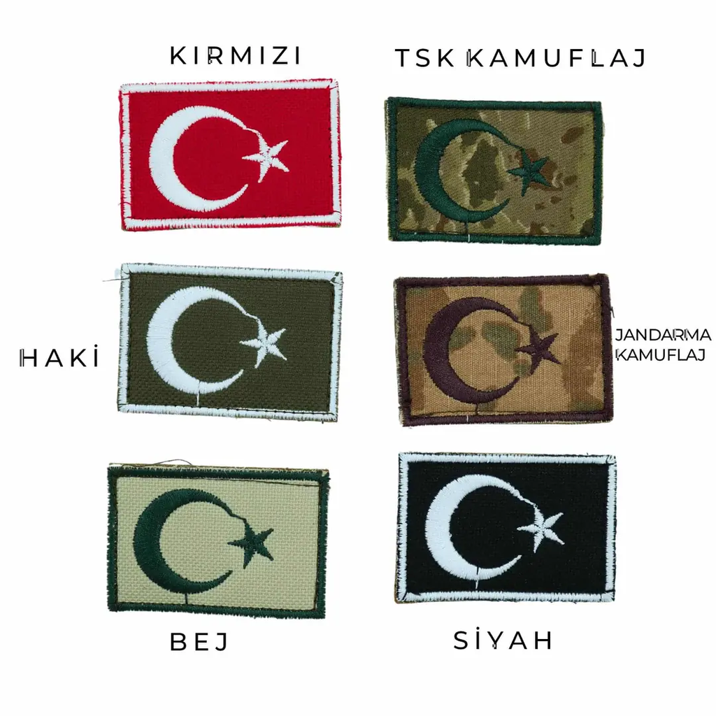 Türk Bayrağı Patch Peç